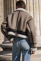 Giacca corta da donna Cozy Autumn Winter - Vestibilità ampia