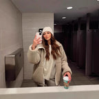 Women's Chic Loose Fit Anti-Cashmere Zipper Cardigan Coat - Warm Autumn Winter Outerwear