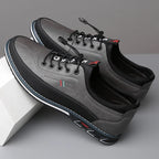 Men's Premium Leather Oxford Derby Shoes: Comfort Business Casual Walking Sneakers