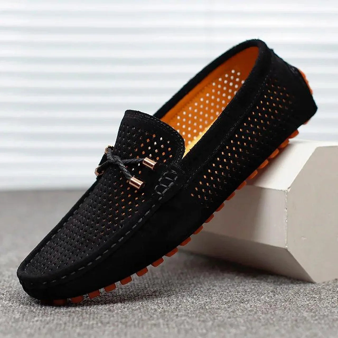 Premium Suede Leather Men's Loafers Slip-On Driving Moccasins Casual Dress Shoes