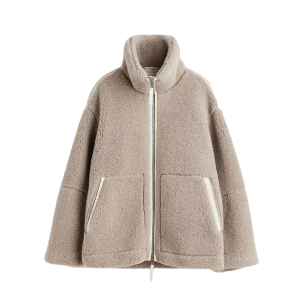 Cappotto cardigan da donna chic dalla vestibilità ampia con cerniera anti-cashmere - Capispalla caldo per l'autunno-inverno