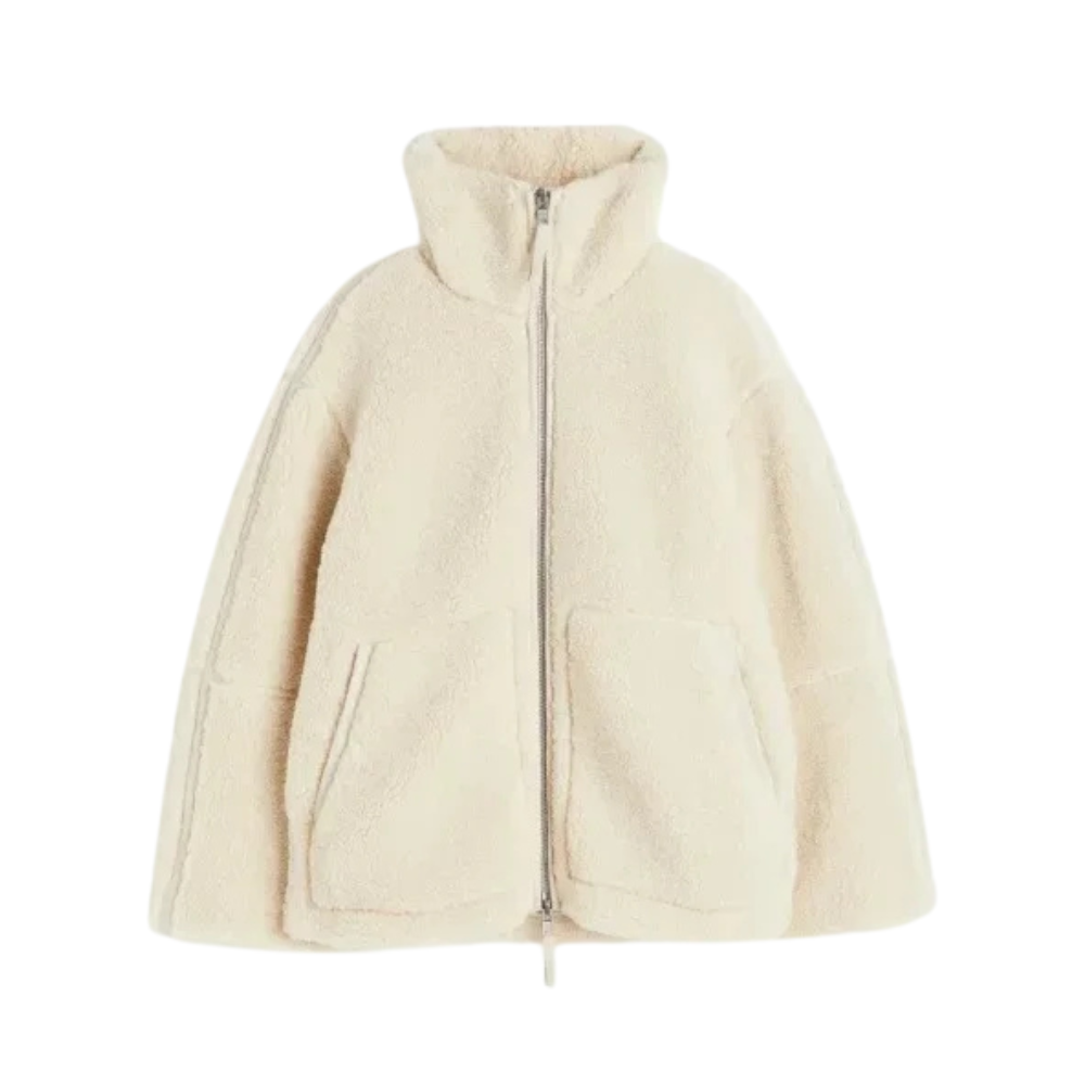 Cappotto cardigan da donna chic dalla vestibilità ampia con cerniera anti-cashmere - Capispalla caldo per l'autunno-inverno